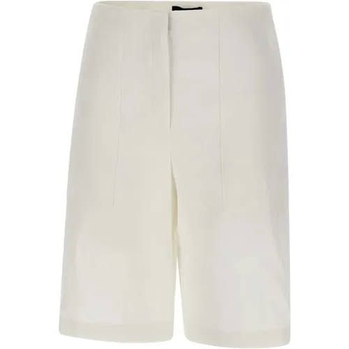 Linen Viscose Shorts Summer Style , female, Sizes: M, 2XS, XS, S - Theory - Modalova