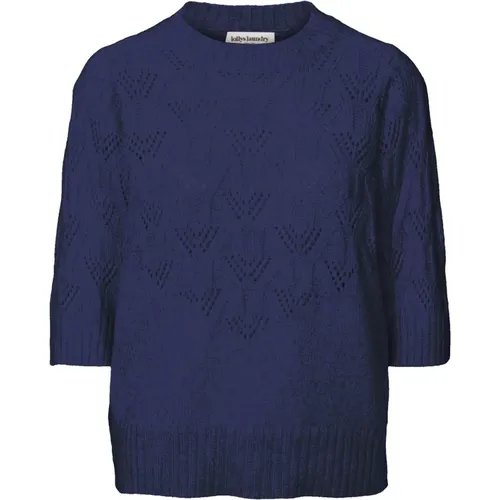 Cozy Knit with ¾ Sleeves and Round Neck , female, Sizes: XL, M, 2XL, L - Lollys Laundry - Modalova