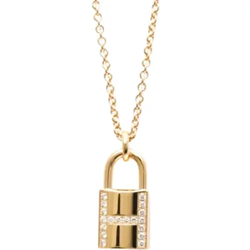 Pre-owned Rose Gold necklaces , female, Sizes: ONE SIZE - Hermès Vintage - Modalova