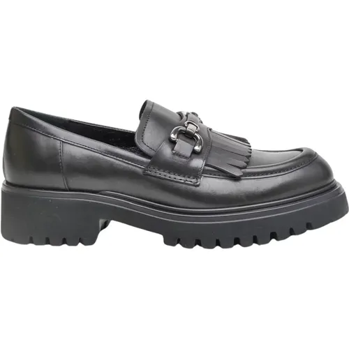 Women's Shoes Loafer Nero Ss23 , female, Sizes: 7 UK, 3 UK - Guglielmo Rotta - Modalova