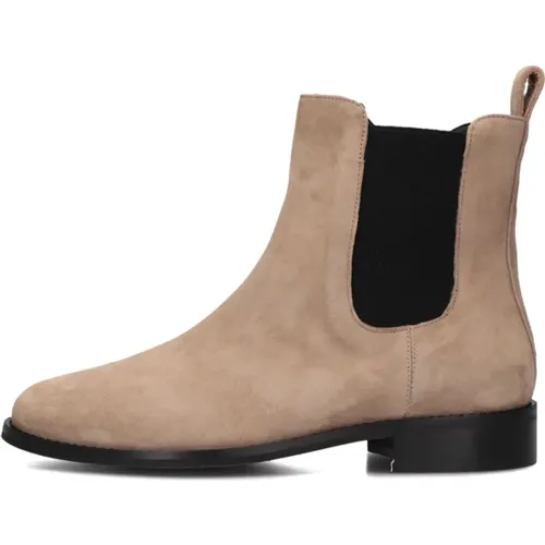 Taupe Wildleder Stiefeletten Stilvolles Modell - Notre-v - Modalova