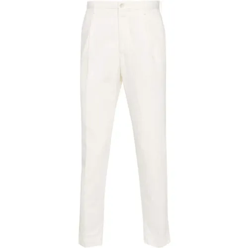 Trousers Cream , male, Sizes: M, XL - Incotex - Modalova
