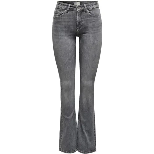 Damen Graue Jeans , Damen, Größe: XL L32 - Only - Modalova