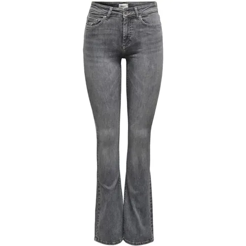 Damen Graue Jeans , Damen, Größe: XL L30 - Only - Modalova