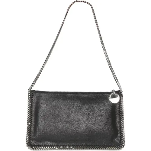 Eco Shaggy Clutch mit Metallkette , Damen, Größe: ONE Size - Stella Mccartney - Modalova