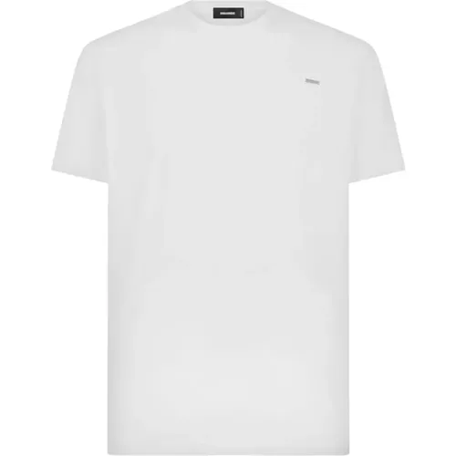 Weiße T-Shirts und Polos , Herren, Größe: L - Dsquared2 - Modalova