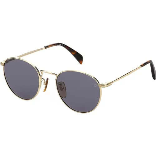 Gold/Grey Sunglasses DB 1005/S , male, Sizes: 51 MM - Eyewear by David Beckham - Modalova
