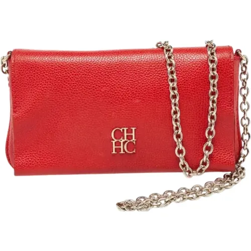 Pre-owned Leder clutches - Carolina Herrera Pre-owned - Modalova