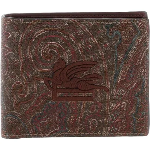 Leather Wallet , female, Sizes: ONE SIZE - ETRO - Modalova