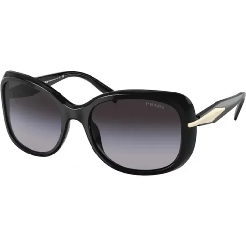 Stilvolle Sonnenbrille in Schwarz , Damen, Größe: 57 MM - Prada - Modalova