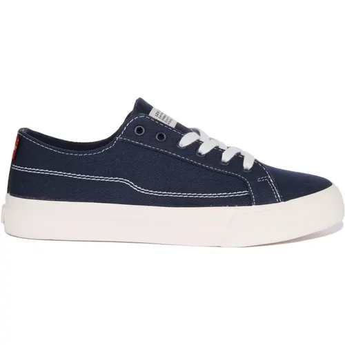 Levi's , Navy Lace-Up Trainers , male, Sizes: 11 UK, 10 UK, 9 UK, 8 UK - Levis - Modalova