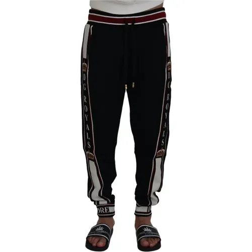 Crown DG Royals Jogger Pants , male, Sizes: S, M, XS - Dolce & Gabbana - Modalova