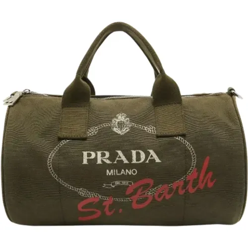 Pre-owned Canvas handbags , male, Sizes: ONE SIZE - Prada Vintage - Modalova