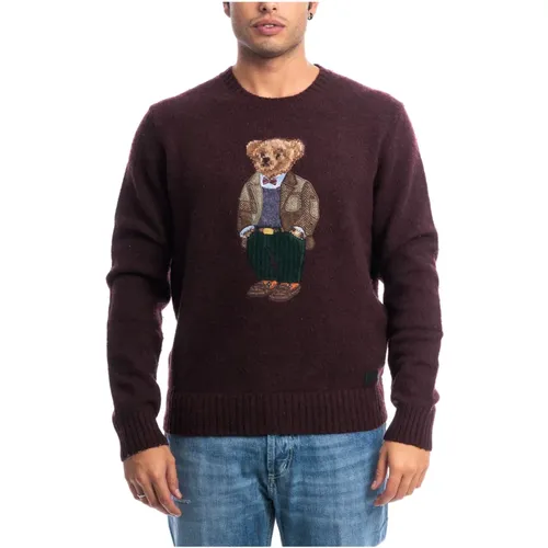 Klassischer Crewneck Sweater mit Polo Bear - Polo Ralph Lauren - Modalova