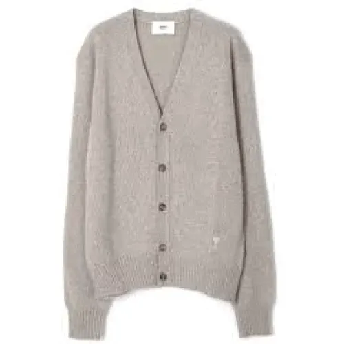 Cardigan , male, Sizes: L, XL - Ami Paris - Modalova