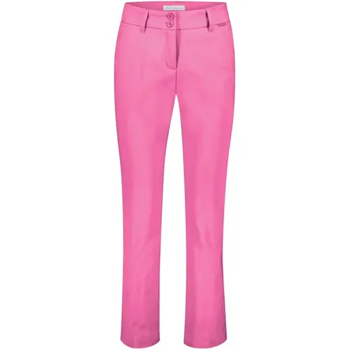 Cyclaam Flared Pants with Wide Waistband , female, Sizes: L, 2XL, XL, M - Red Button - Modalova