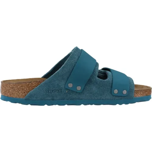 Nubuk-/Wildleder Pantoletten , Herren, Größe: 37 EU - Birkenstock - Modalova