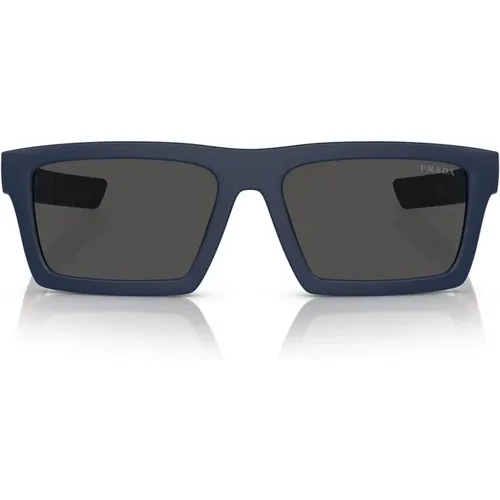 Sportliche Sonnenbrille mit verspiegelten Gläsern , unisex, Größe: 55 MM - Prada - Modalova
