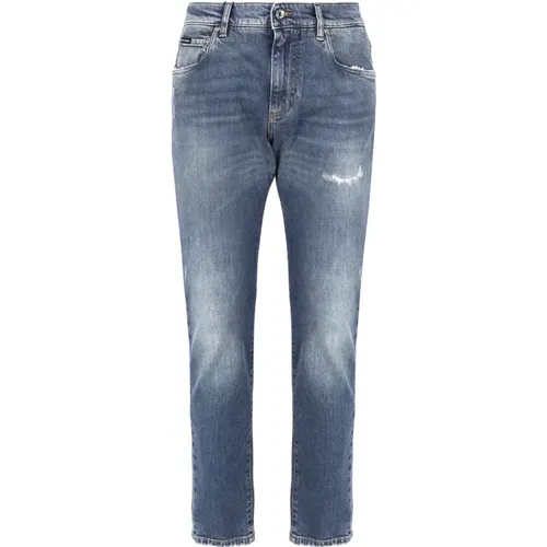 Distressed Denim Jeans , male, Sizes: 4XL, 3XL, L, XL - Dolce & Gabbana - Modalova