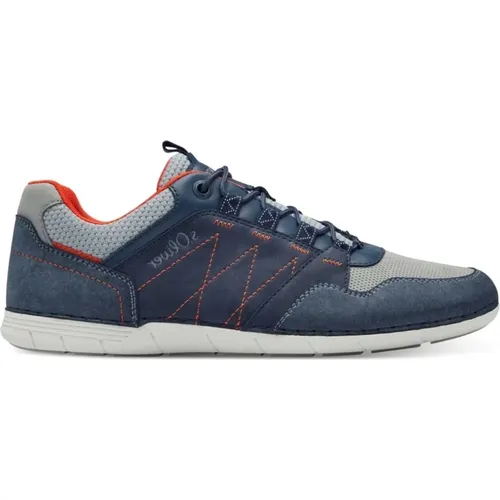 Navy Blue Sneakers for Men , male, Sizes: 11 UK, 9 UK, 8 UK, 10 UK, 7 UK - s.Oliver - Modalova