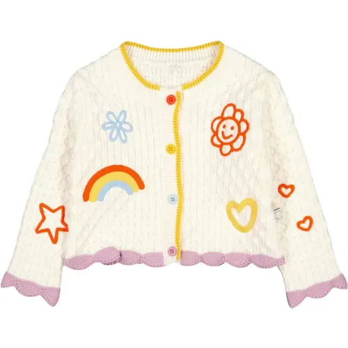 Kinder Cardigan Weiß Gestrickt Bestickt - Stella Mccartney - Modalova