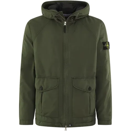 Real Down Jacket for Men , male, Sizes: M, L - Stone Island - Modalova