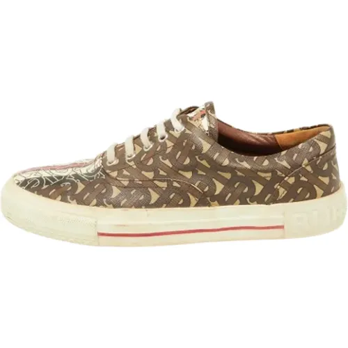 Pre-owned Beschichtetes Canvas sneakers - Burberry Vintage - Modalova