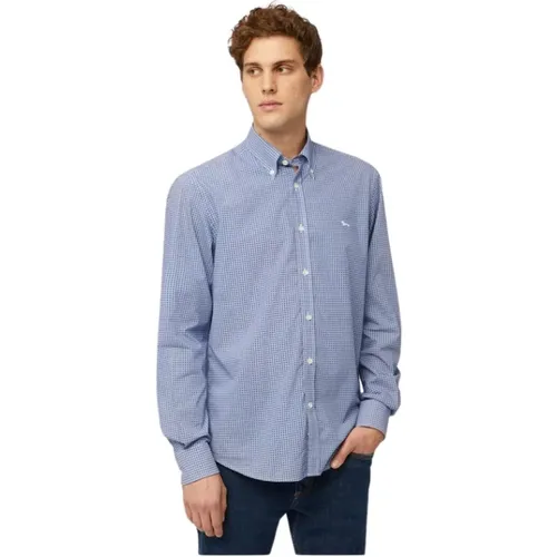 Micro-Patterned Shirt , male, Sizes: 2XL, XL, L - Harmont & Blaine - Modalova