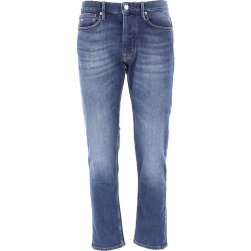 Jeans with Green Accents , male, Sizes: W32, W36 - Emporio Armani - Modalova