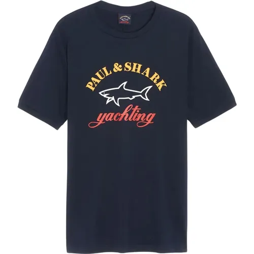 Classic T-Shirt , male, Sizes: M - PAUL & SHARK - Modalova