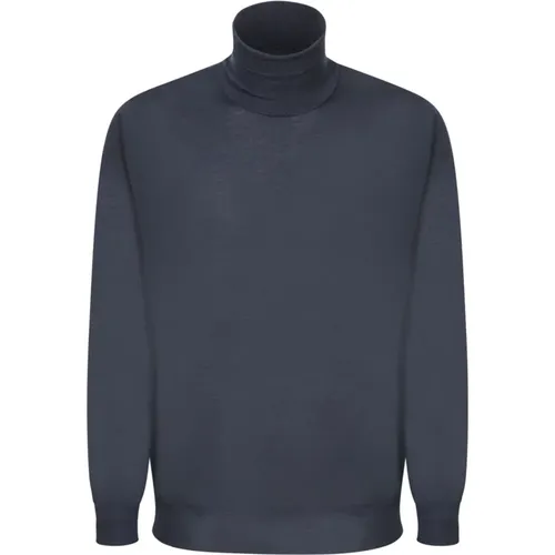 Blaue Strickwaren für Männer Aw24 , Herren, Größe: XL - Dell'oglio - Modalova