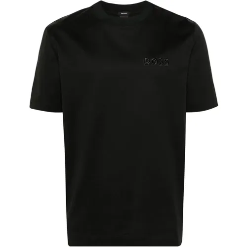 Embroidered Logo Crewneck T-Shirt , male, Sizes: M, XL - Boss - Modalova