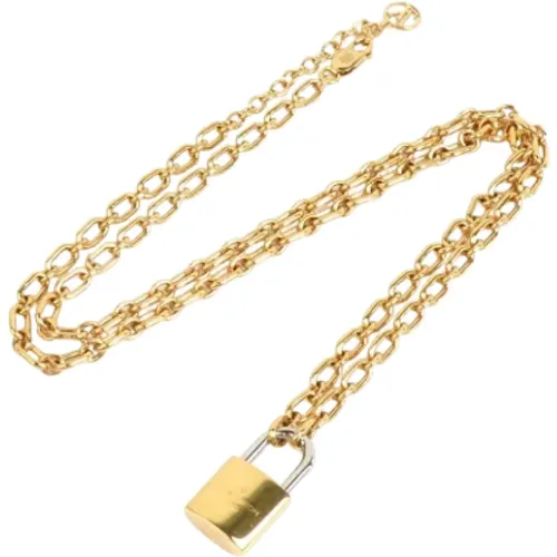 Pre-owned Metal necklaces , female, Sizes: ONE SIZE - Louis Vuitton Vintage - Modalova