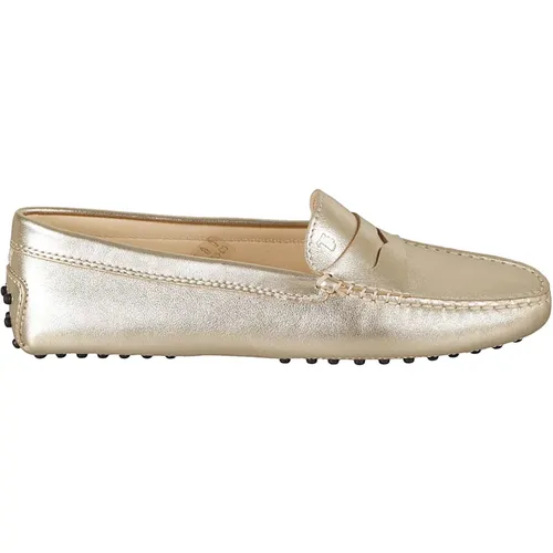 Grey Gommino Leather Loafers , female, Sizes: 6 UK - TOD'S - Modalova