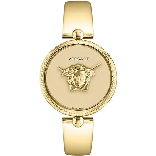 Gold Palazzo Edelstahl Uhr Versace - Versace - Modalova