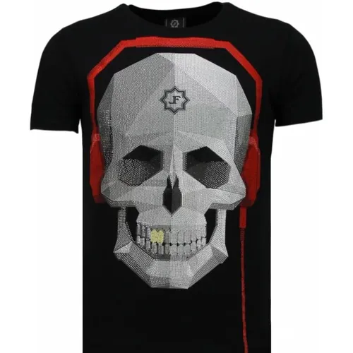 Skull Bring The Beat - Herren T-Shirt - 5779Z , Herren, Größe: S - Local Fanatic - Modalova