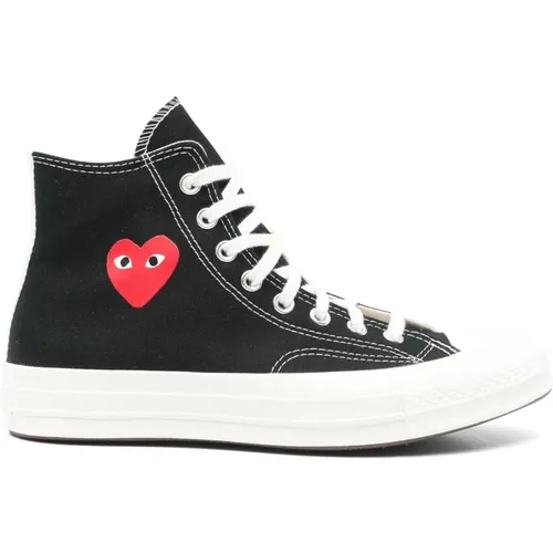 Rote Herz High Top Sneakers , Herren, Größe: 39 1/2 EU - Comme des Garçons Play - Modalova