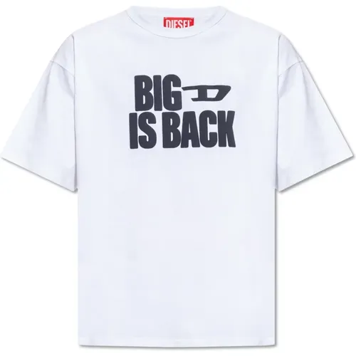 ‘T-Boxt-Back’ T-Shirt mit Druck , Herren, Größe: 2XL - Diesel - Modalova
