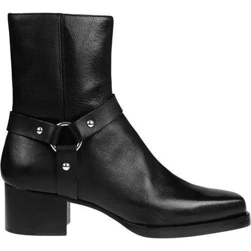 Leather Ankle Boots , female, Sizes: 5 1/2 UK, 5 UK, 7 UK - Dsquared2 - Modalova