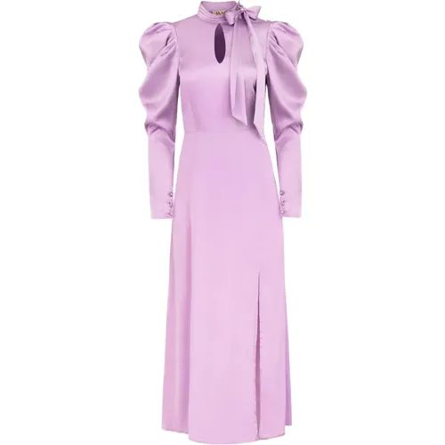 Lilac Bow Detail Dress , female, Sizes: M, L, XS, S - Jaaf - Modalova