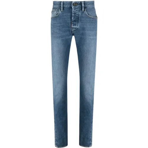 Slim-fit Denim Jeans , Herren, Größe: W36 L32 - Emporio Armani - Modalova
