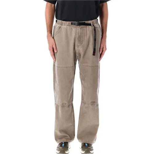 Canvas Mountain Pants Oat Aw24 , male, Sizes: L - Gramicci - Modalova