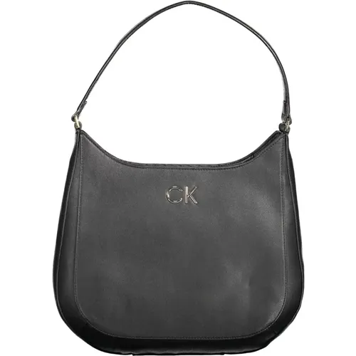 Schwarze Damen Schultertasche mit Reißverschluss - Calvin Klein - Modalova