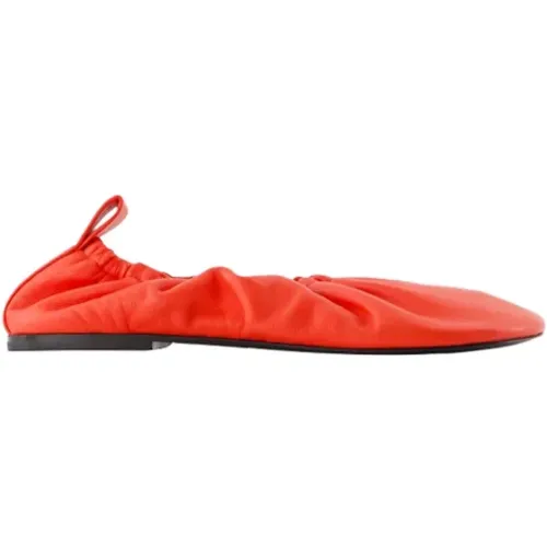 Leder flats Jil Sander - Jil Sander - Modalova