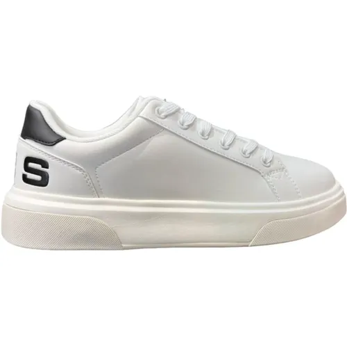 Leather Sneakers with Black Logo , male, Sizes: 6 UK, 9 UK, 7 UK, 5 UK, 8 UK, 10 UK - Paciotti - Modalova