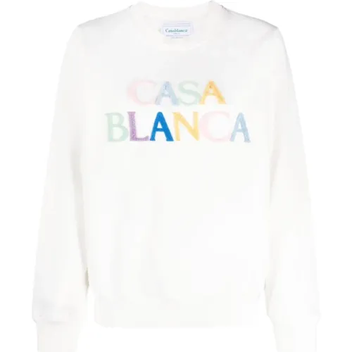 Logo Baumwoll-Sweatshirt Casablanca - Casablanca - Modalova
