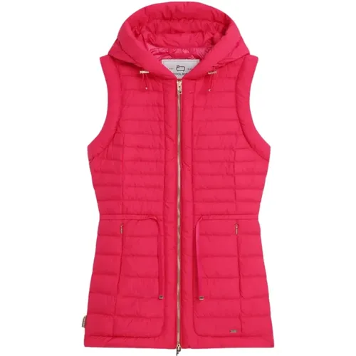 Hibiscus Vest - Water-Repellent Wind Resistant , female, Sizes: L, XS - Woolrich - Modalova