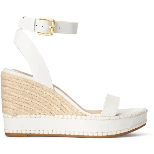 Weiße Sandalen für Frauen , Damen, Größe: 38 EU - Ralph Lauren - Modalova