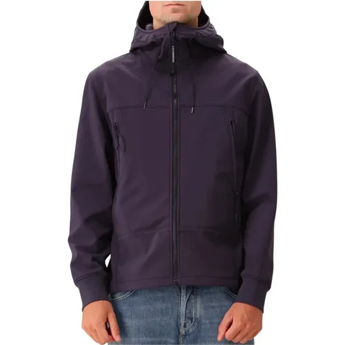 Nachtblau Softshell Jacke mit Goggle , Herren, Größe: 3XL - C.P. Company - Modalova