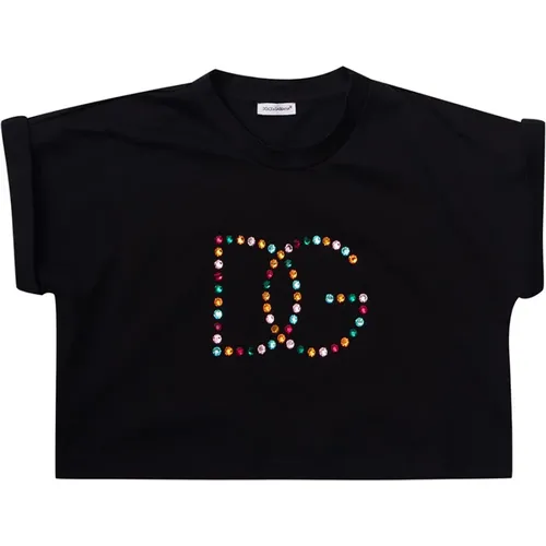 Mädchen Logo T-Shirt - Dolce & Gabbana - Modalova